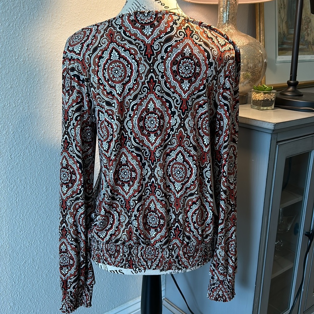 Tommy Hilfiger Women’s Long Sleeve Blouse.  Size Small - Picture 3 of 11